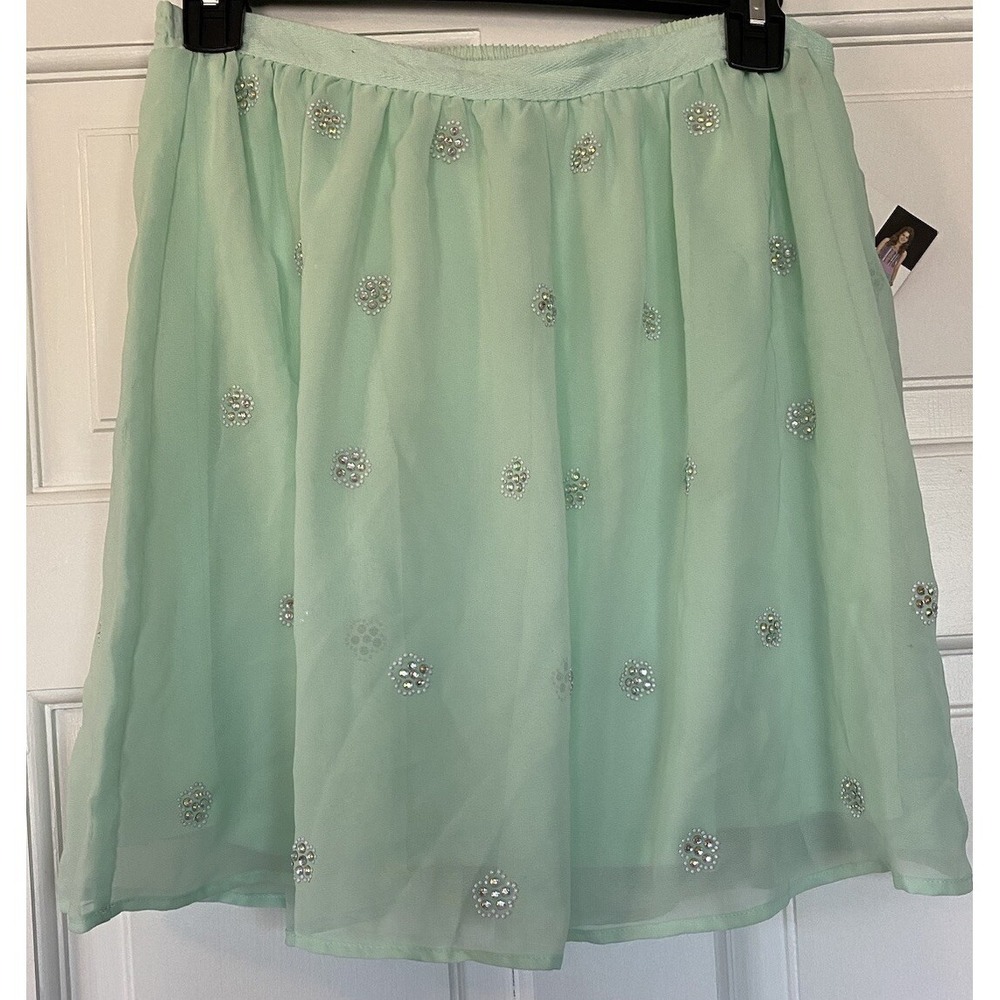 D-Signed Girls SZ Lrg Style Diaries Disney Rhinestone Skirt Lined New W Tag Mint